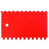 HaWe Plastik Zahnspachtel 135x90 mm, 4-seitig