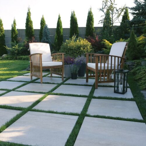 Stargres Terrassenfliesen Town 2.0 60x60x2 cm Soft Grey Grau matt PRP2016097G1