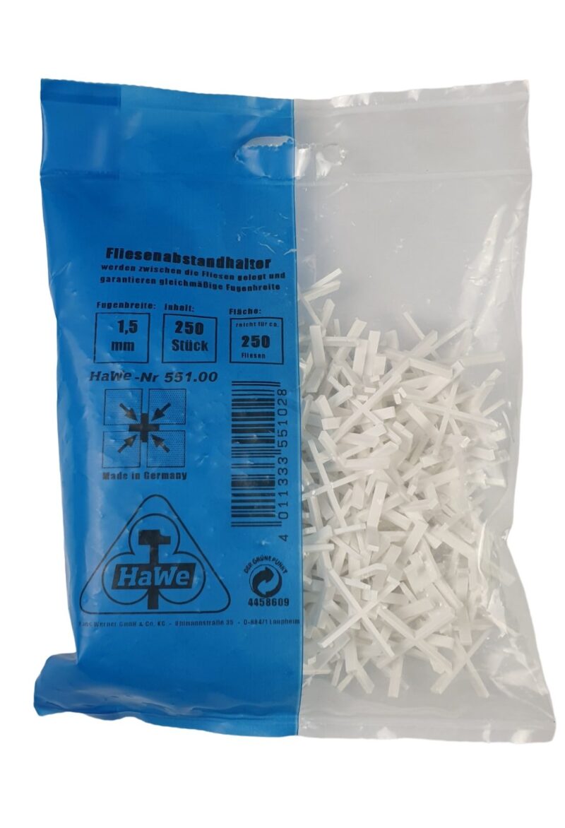 Fugenkreuz 1,5 mm 250 Stück pro Packung