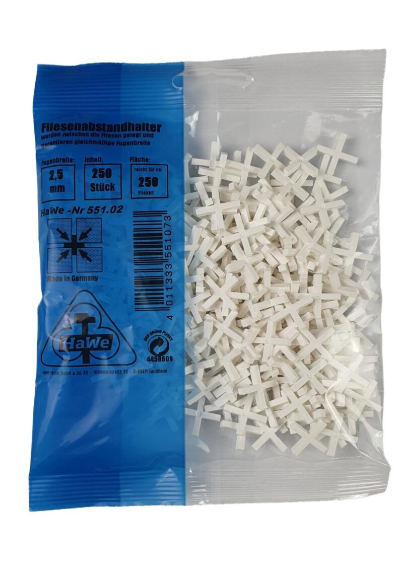 Fugenkreuz 2,5 mm 250 Stück pro Packung