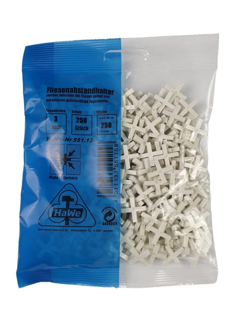 Fugenkreuz 3 mm 250 Stück pro Packung