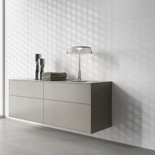 Alternative view of Villeroy & Boch Wandfliese Metalyn 30x60 cm silver grey matt Dekor 1581 BM62