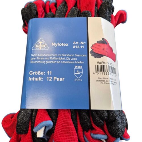HaWe Handschuhe Nylotex 12er-Pack, Größe 11